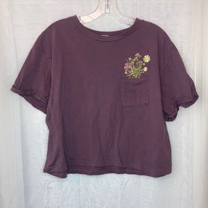 🚨3/$18 Flower Pocket Tee